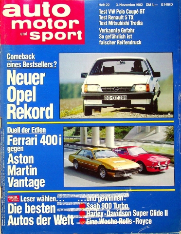 Deckblatt Auto Motor und Sport (22/1982)